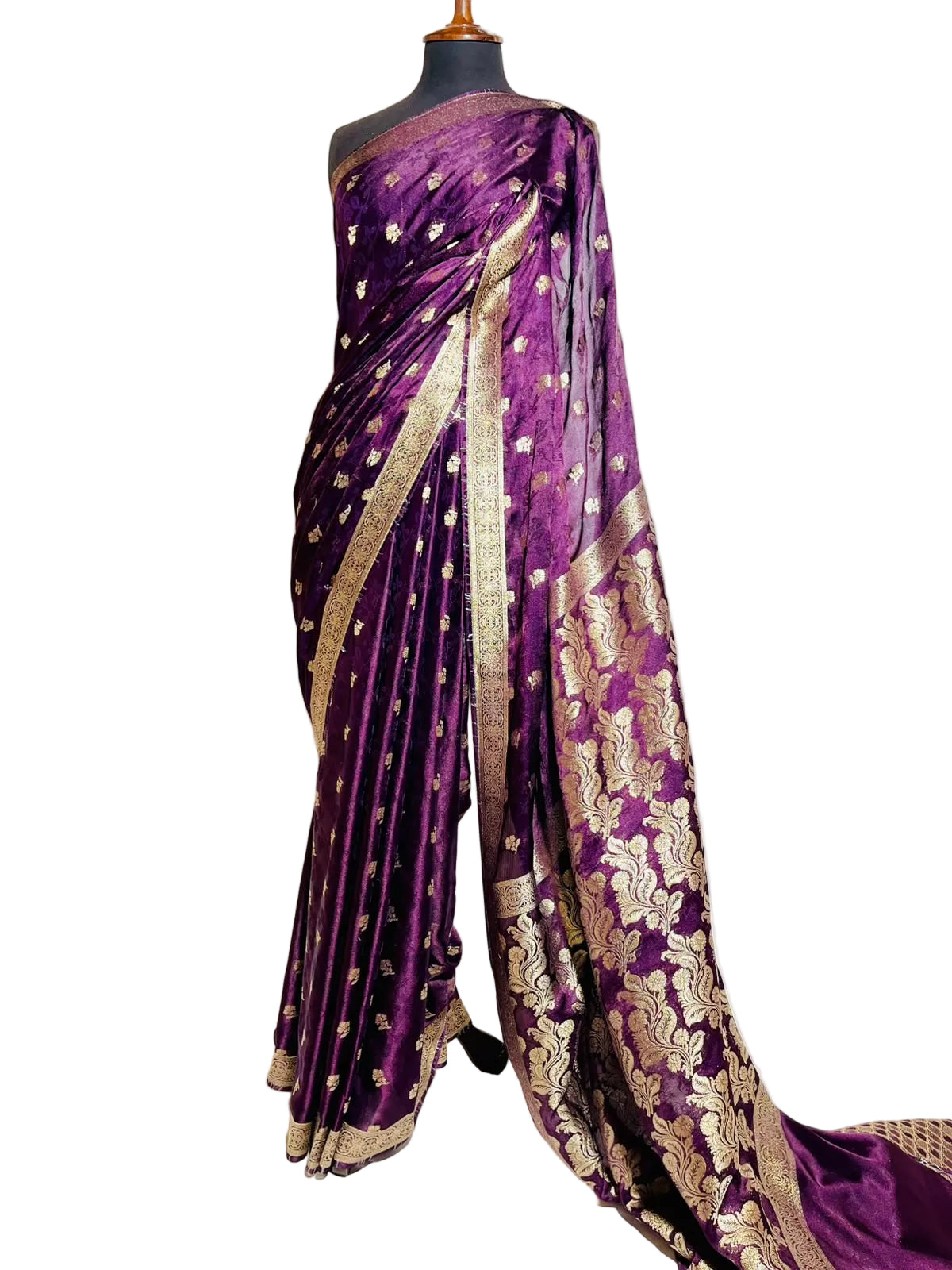 Banarsi Silk Royal Purple Saree