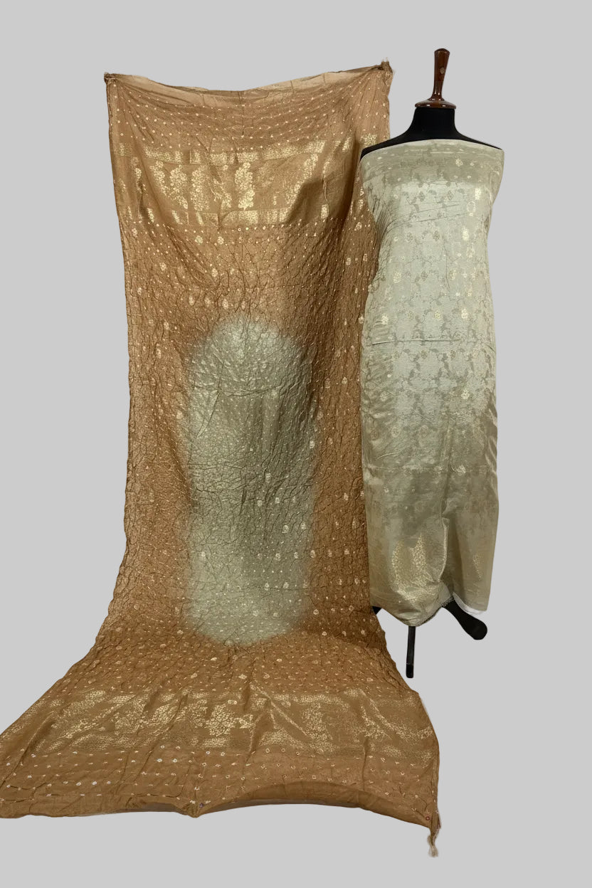 cotton silk 3 piece Chunri Weaving