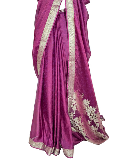 Semi Pure Chiffon Banarasi Saree