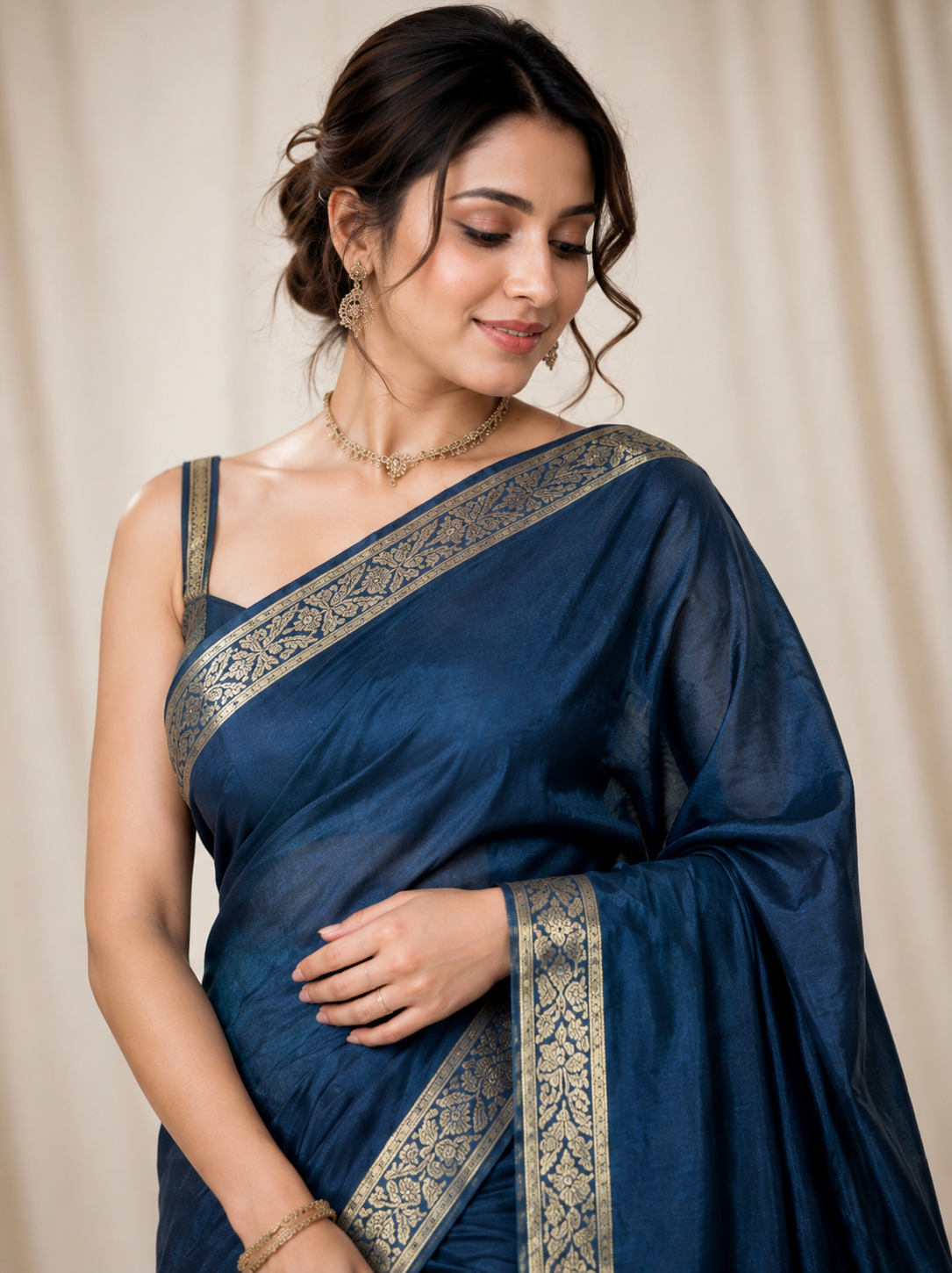 Pure Satin Silk Saree