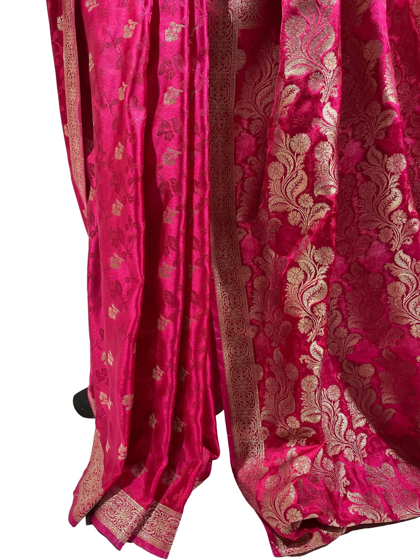 Rani Pink Banarasi Silk Sarees