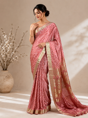 Sheffun Banarsii Chunri Bhandejj Sarees