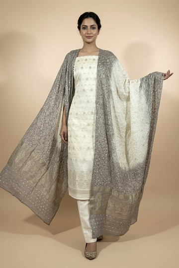Pure Cotton Silk Suit dupatta weaving