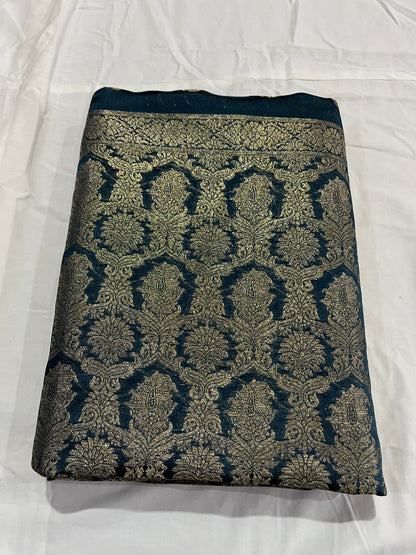 Peacock Green Banarasi Silk Saree