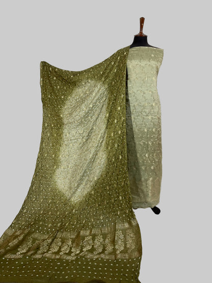 3 piece cotton silk suit Chunrii Weaving dupatta