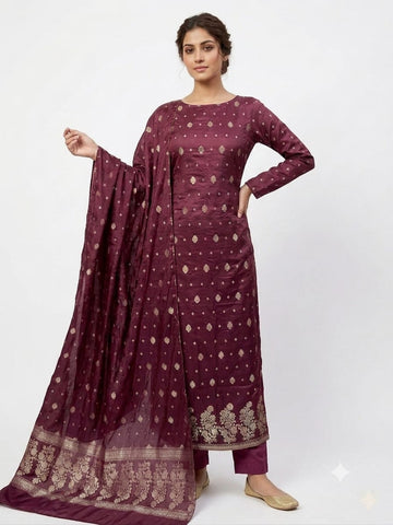 Banarsi Cotton Silk 3 Piece