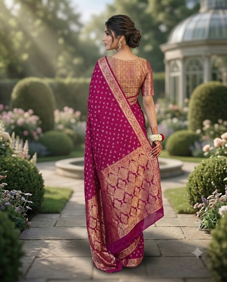 Sheffun Banarsi Chunri Saree