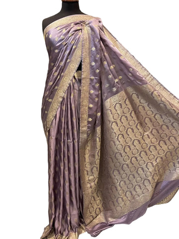 Premium Banarsi Lilac Saree