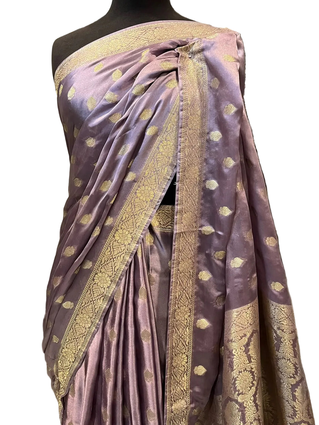 Premium Banarsi Lilac Saree