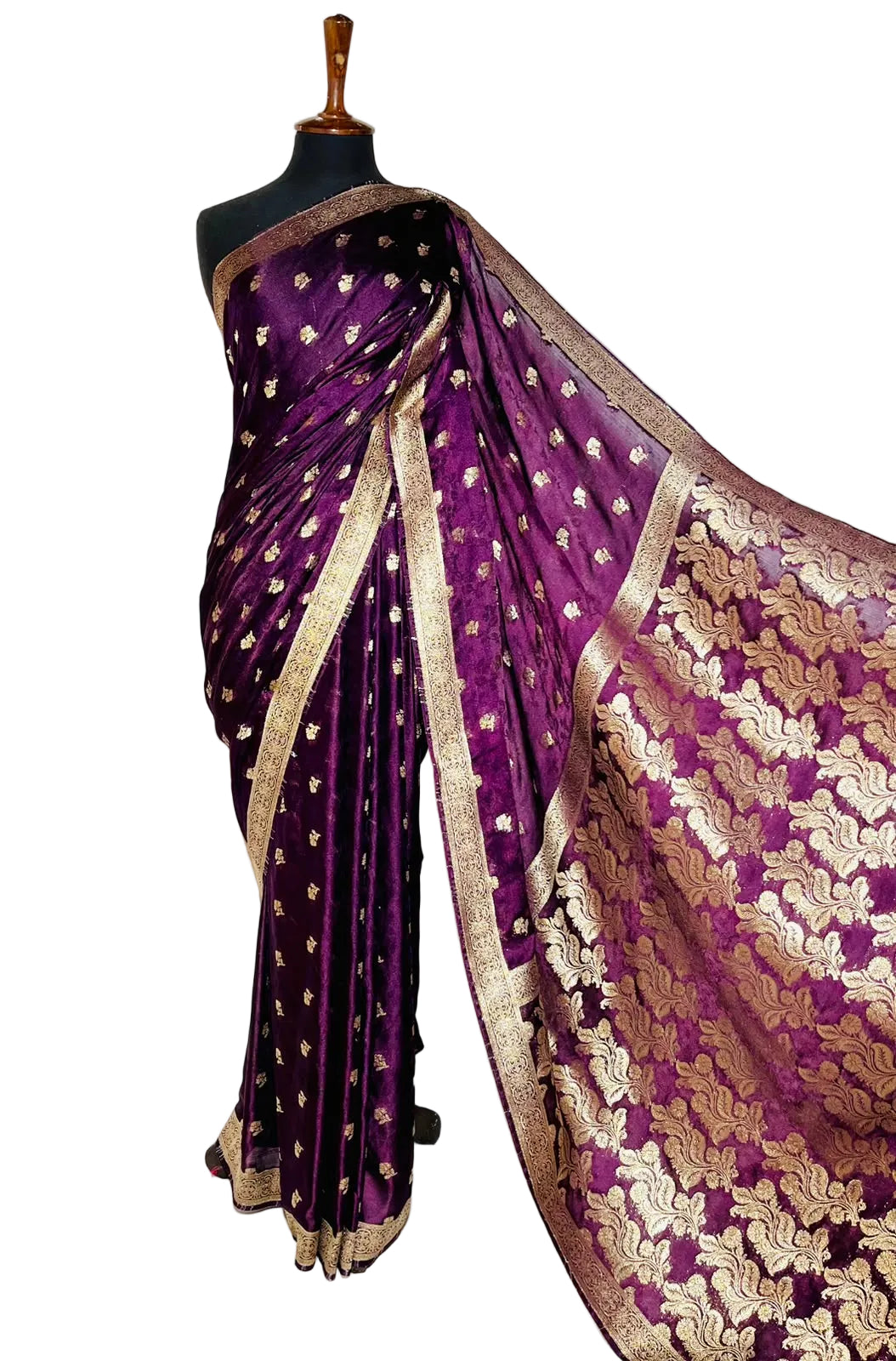 Banarsi Silk Royal Purple Saree