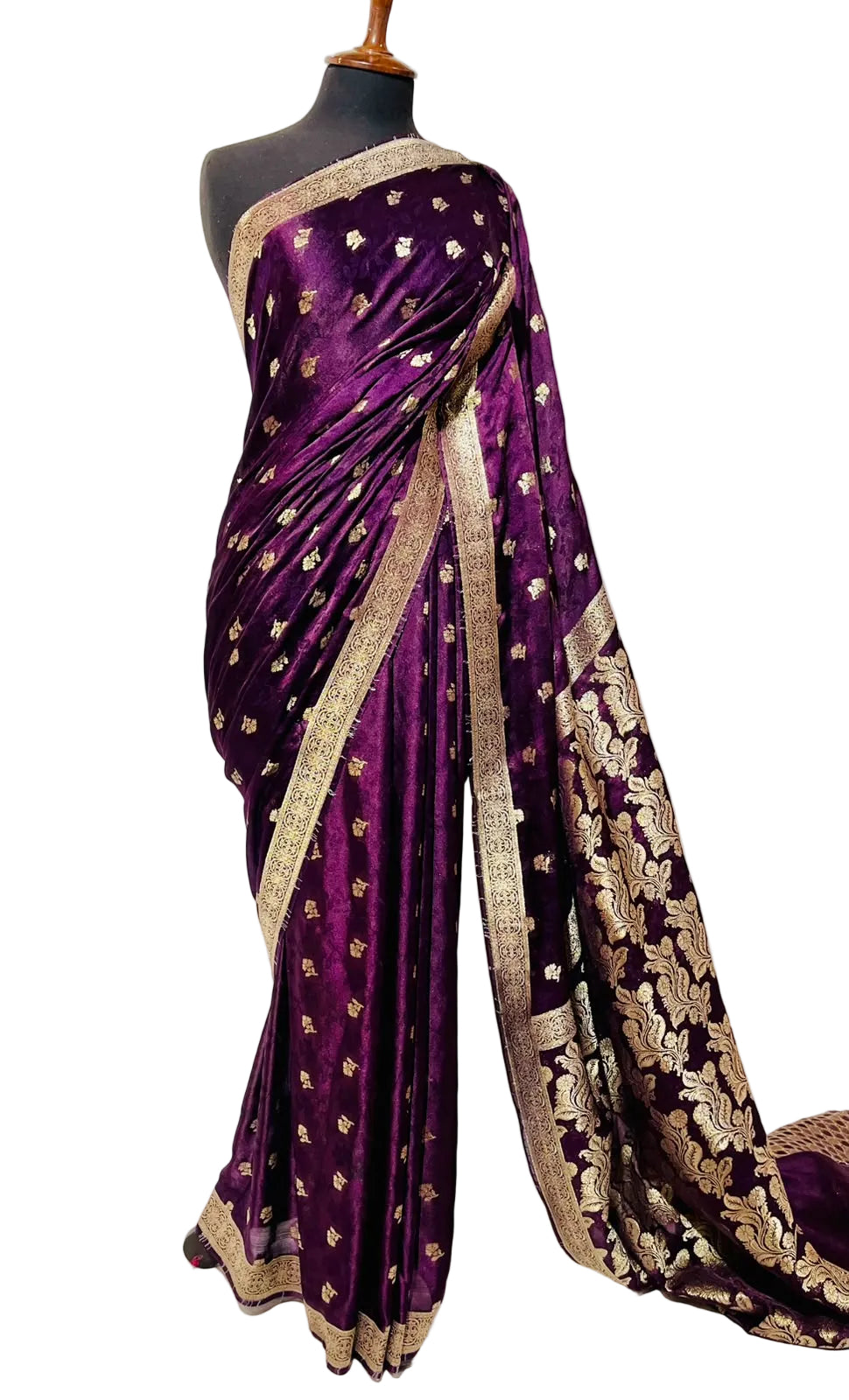 Banarsi Silk Royal Purple Saree
