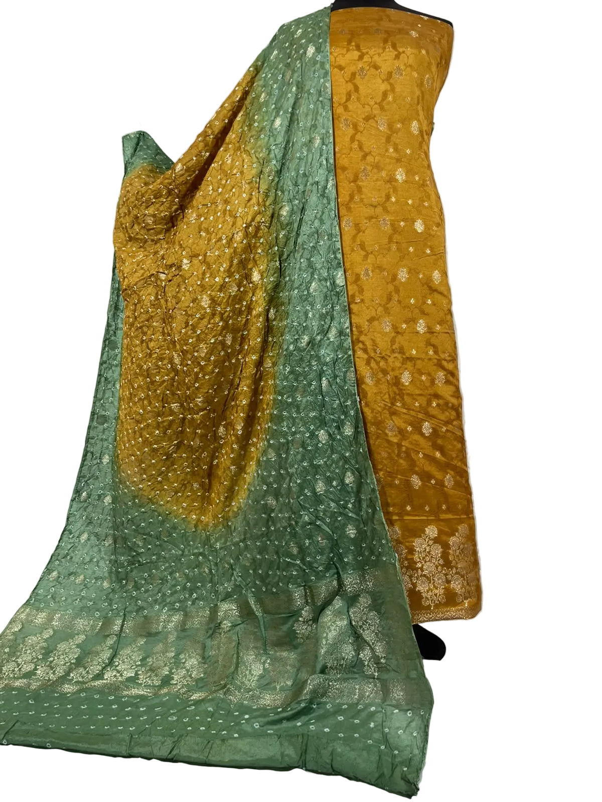 Chunri bandhani 3 piece suit