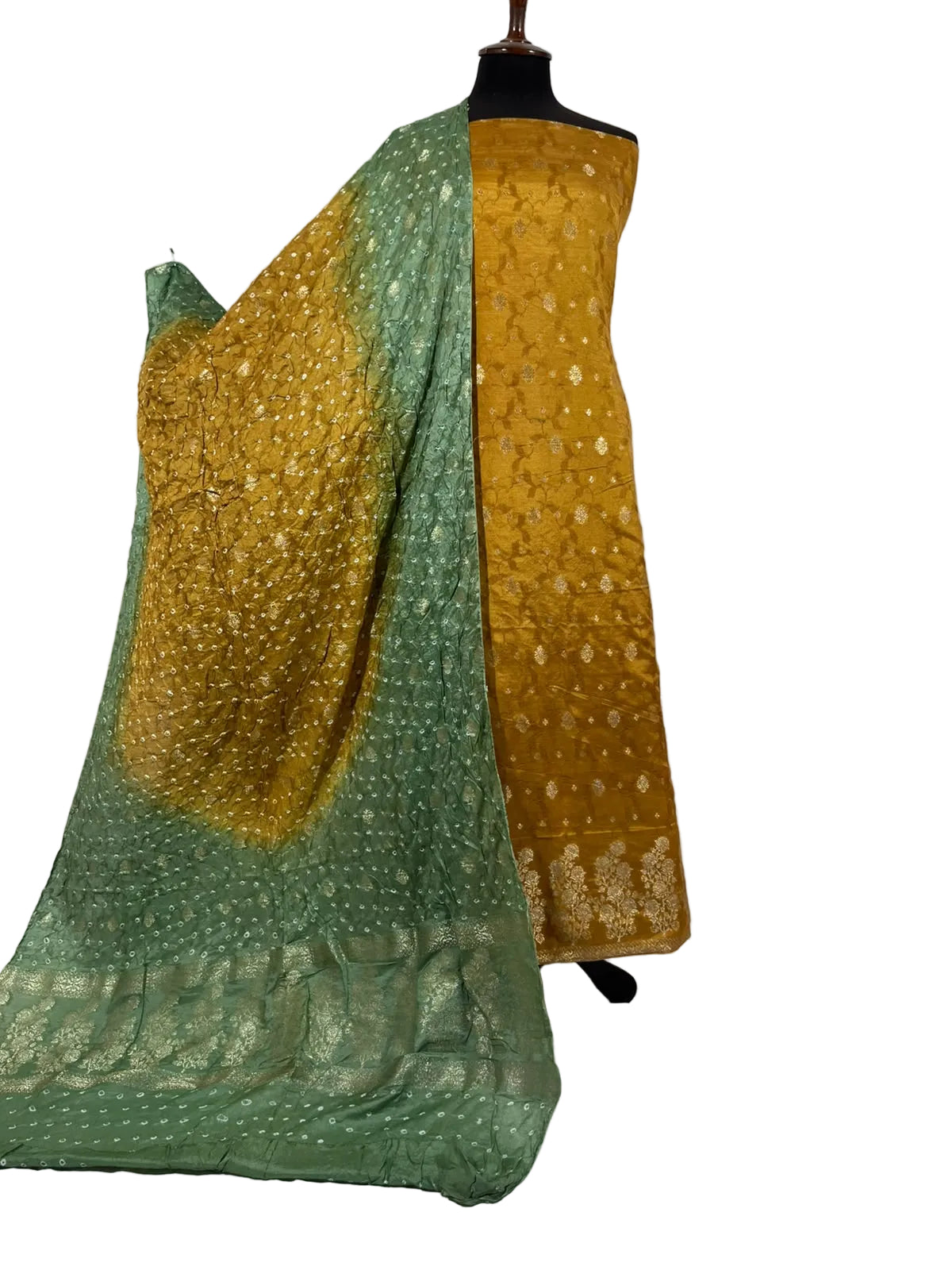 Chunri bandhani 3 piece suit