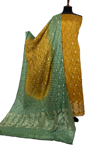 Chunri bandhani 3 piece suit